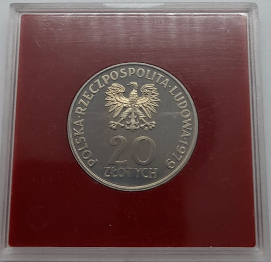 Moneta 20 zł Pomnik Szpital Centrum Zdrowia Dziecka PRÓBA 1979 r.