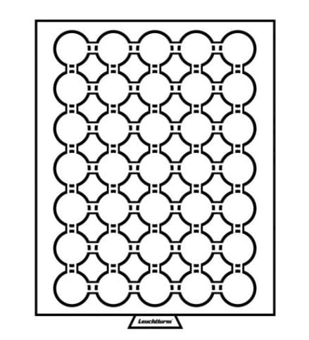 Paleta na monety 27/28 mm Leuchtturm 326819